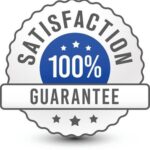 100-percent-satisfaction-guarantee-silver-colored-icon-badge-isolated-on-white-background-vector