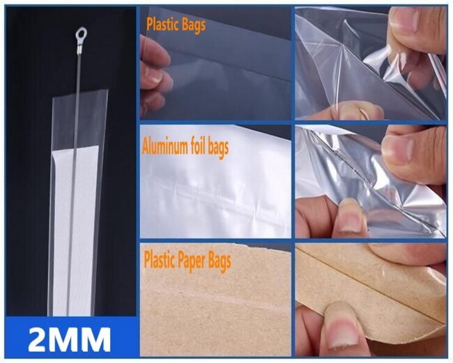 200mm Hand Impulse Heat Sealer Plastic Bag Film Food Sealing Packing Machine