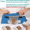 Hand Impulse Heat Sealer Plastic Bag Film Food Sealing Packing Machine 100MM - Image 2