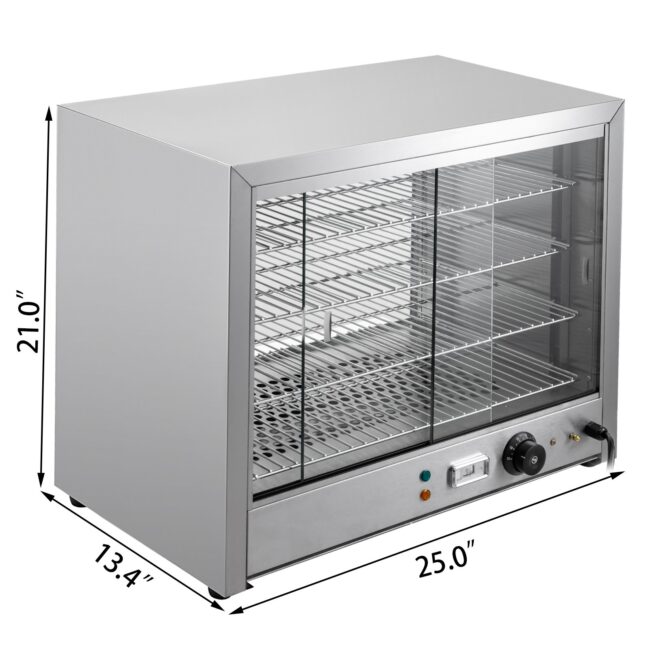 Countertop Commercial Hot Display Case Pie Warmer shelves