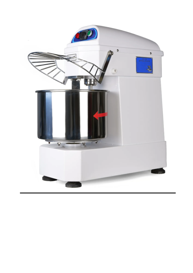 Electric Spiral Dough Food Mixer with CE CS20 Heavy-Duty Commercial Mix