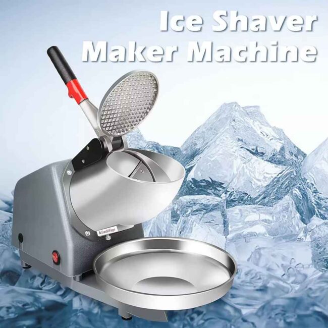 Electric Ice Crusher Snow Cone Maker Machine