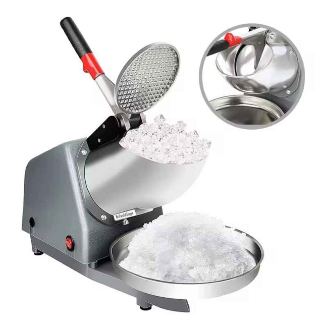 Electric Ice Crusher Snow Cone Maker Machine