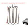 ELECTRIC FLAT TOP BURGER GRILL GRIDDLE HEATING ELEMENT VEG-833