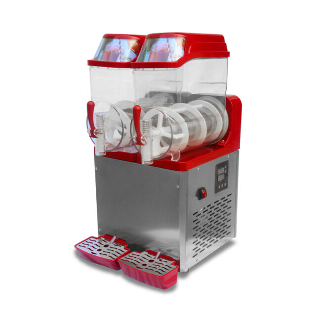 COMMERCIAL MULTIFUNCTION TWO TANKS SLUSH MACHINE SLUSH MAKER