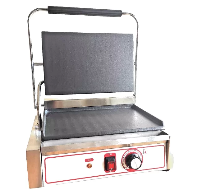 Panini Griddle 1 Plate Top flat & Bottom flat