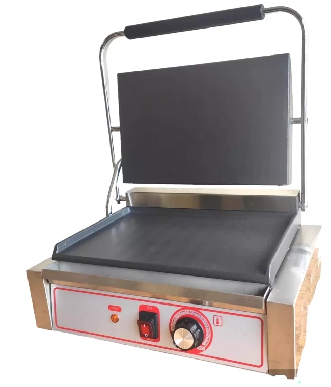 Panini Griddle 1 Plate Top flat & Bottom flat